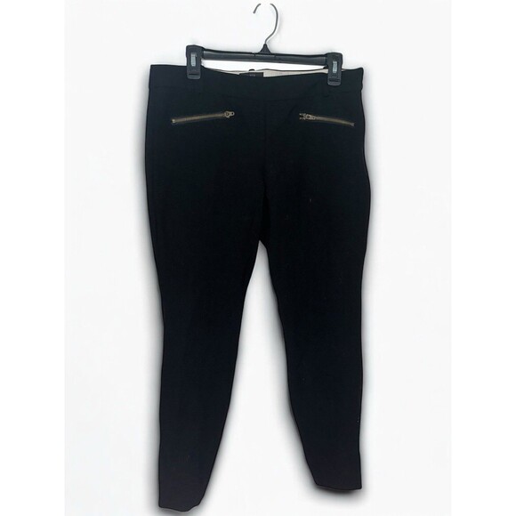 J Crew Minnie Pants Womens 8 Black Mid Rise Straight Leg Workwear Office Wool - Picture 3 of 16